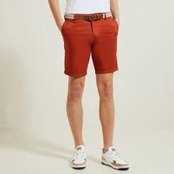 Jules Bermuda chino uni avec ceinture- Short & Bermuda