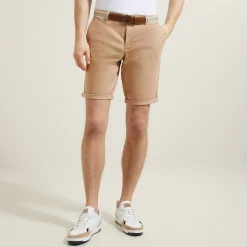 Jules Bermuda chino uni avec ceinture- Short & Bermuda