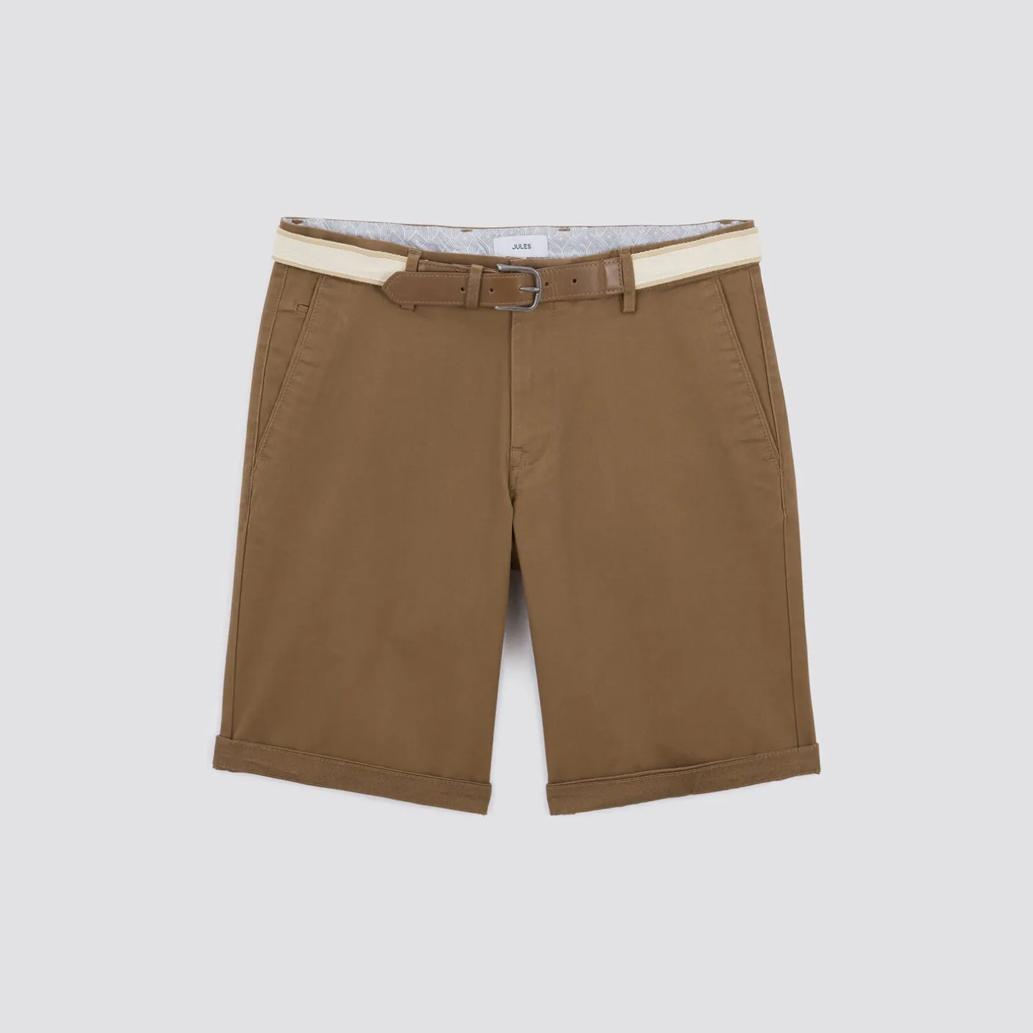 Jules Bermuda chino uni avec ceinture- Short & Bermuda