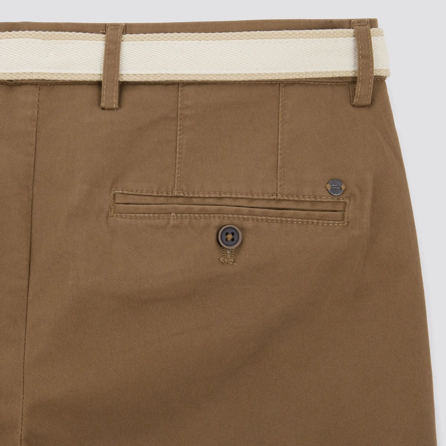 Jules Bermuda chino uni avec ceinture- Short & Bermuda