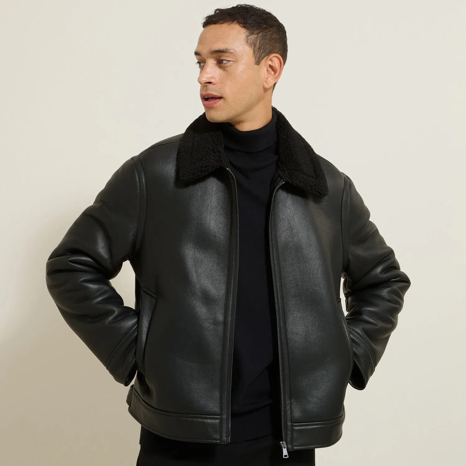 Jules Blouson bombardier en sherpa- Manteau & Blouson