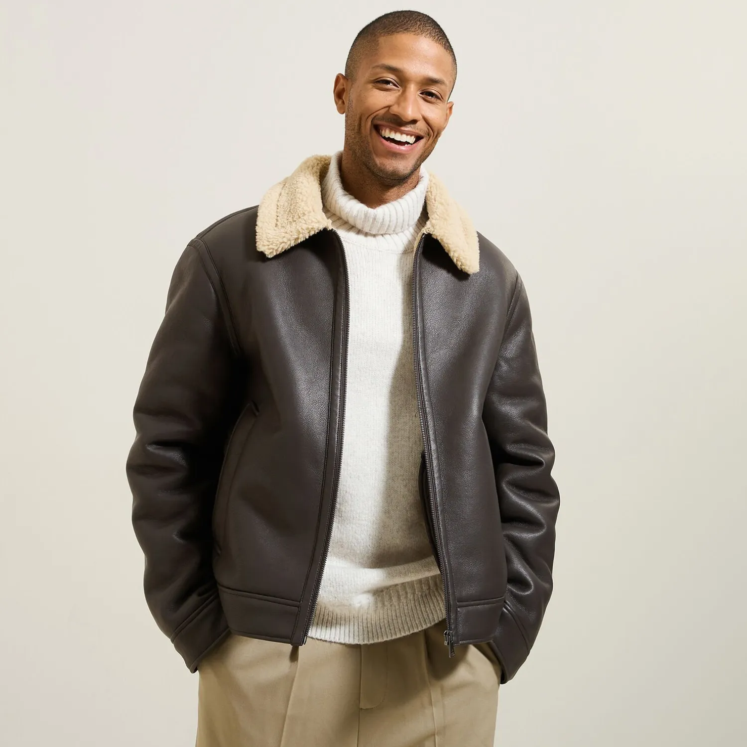 Jules Blouson bombardier en sherpa- Manteau & Blouson