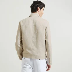 Jules Blouson en lin col chemise- Manteau & Blouson