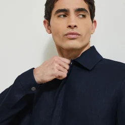 Jules Blouson en lin col chemise- Manteau & Blouson