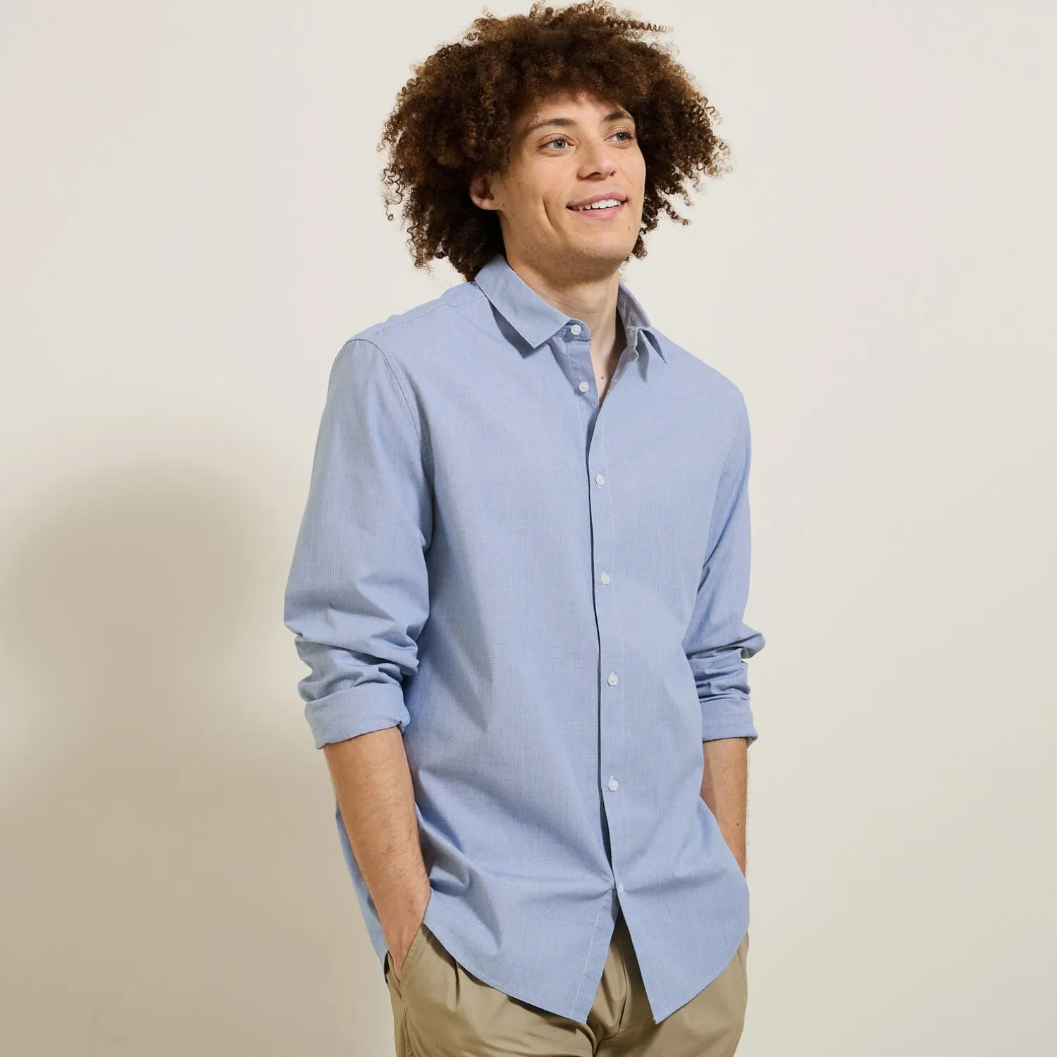 Jules Chemise en coton à petits carreaux- Smart Casual|Chemise Formelle