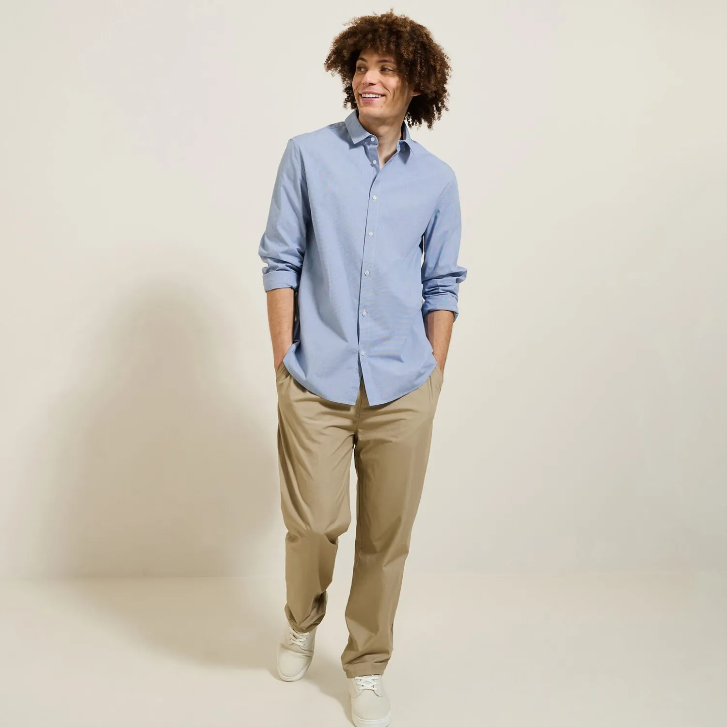 Jules Chemise en coton à petits carreaux- Smart Casual|Chemise Formelle