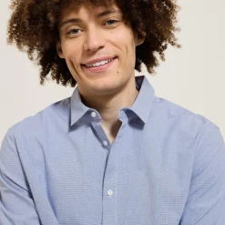 Jules Chemise en coton à petits carreaux- Smart Casual|Chemise Formelle