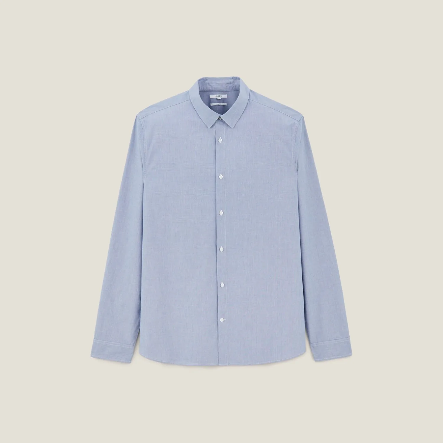 Jules Chemise en coton à petits carreaux- Smart Casual|Chemise Formelle