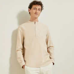 Jules Chemise en coton col mao- Smart Casual|Chemise