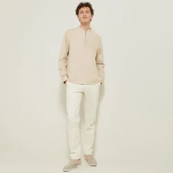 Jules Chemise en coton col mao- Smart Casual|Chemise