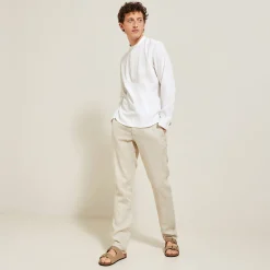 Jules Chemise en coton col mao- Chemise