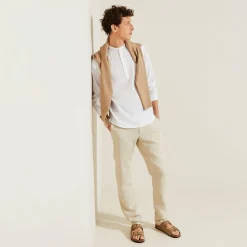 Jules Chemise en coton col mao- Chemise