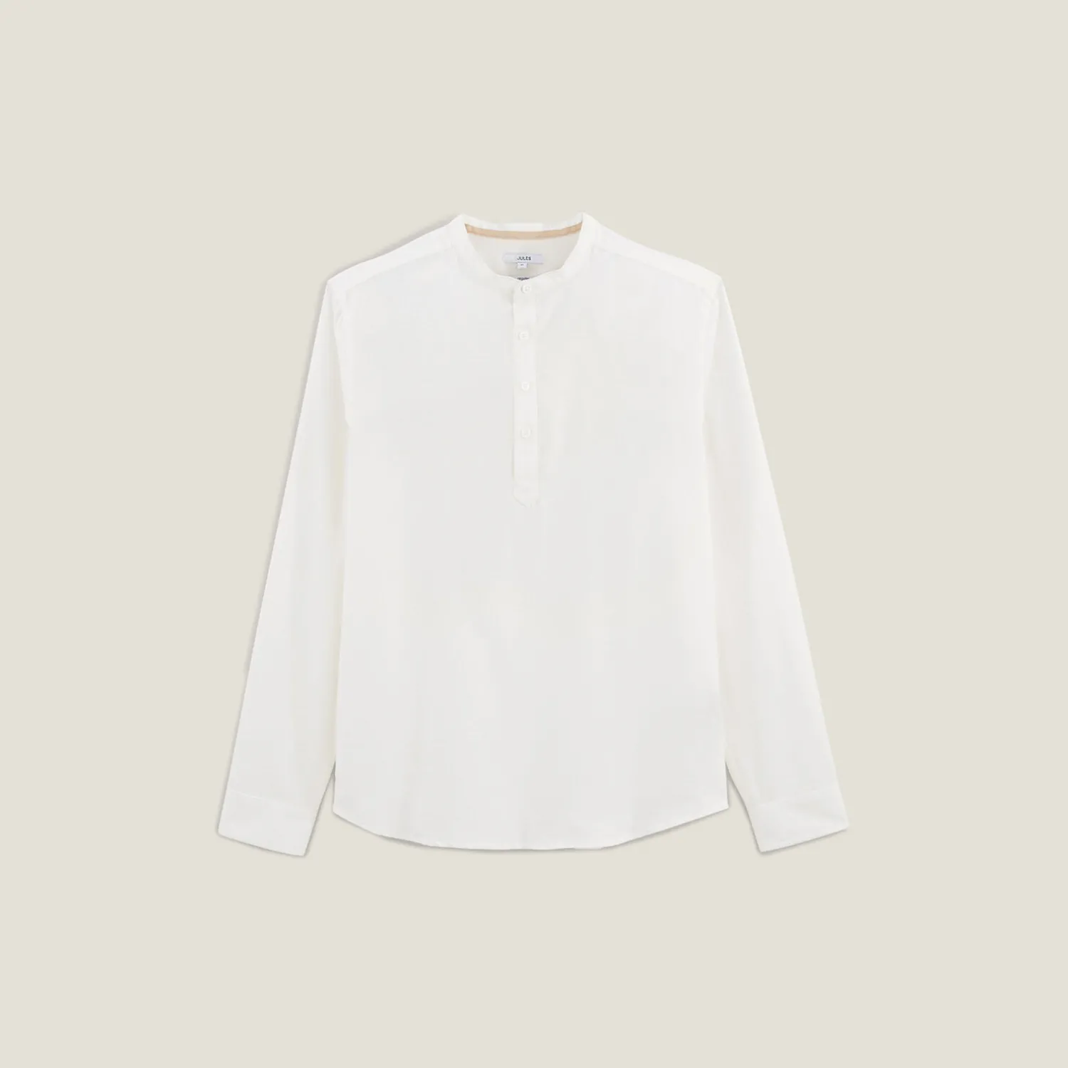 Jules Chemise en coton col mao- Chemise