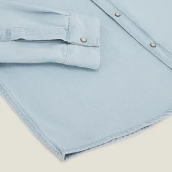 Jules Chemise en coton denim western- Chemise