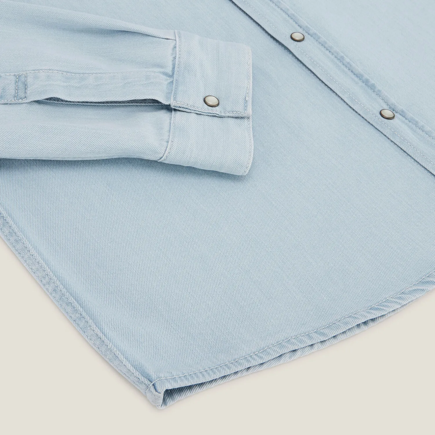 Jules Chemise en coton denim western- Chemise