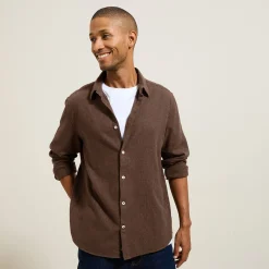 Jules Chemise en coton flanelle col classique- Smart Casual|Chemise