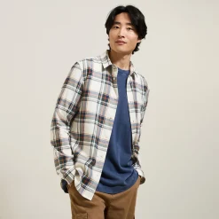 Jules Chemise en coton flanelle à carreaux- Chemise