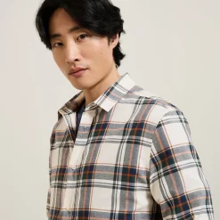 Jules Chemise en coton flanelle à carreaux- Chemise