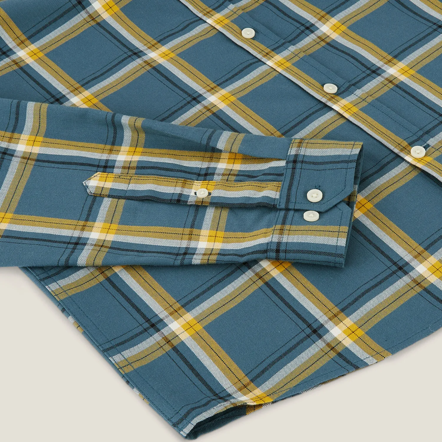 Jules Chemise en coton flanelle à carreaux- Chemise