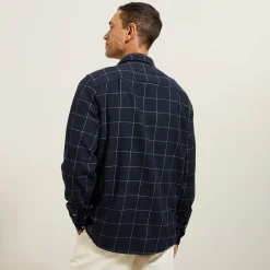 Jules Chemise en coton flanelle à carreaux- Chemise