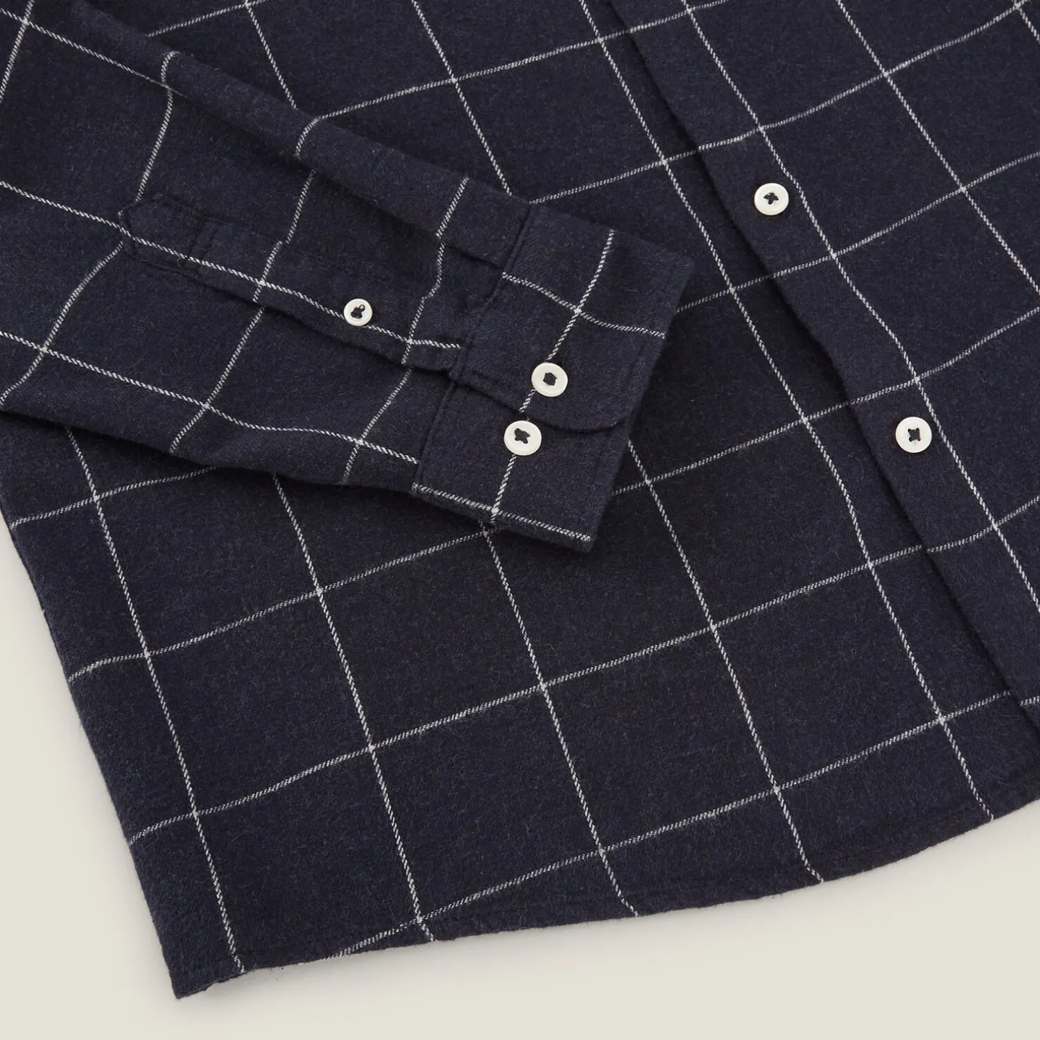 Jules Chemise en coton flanelle à carreaux- Chemise