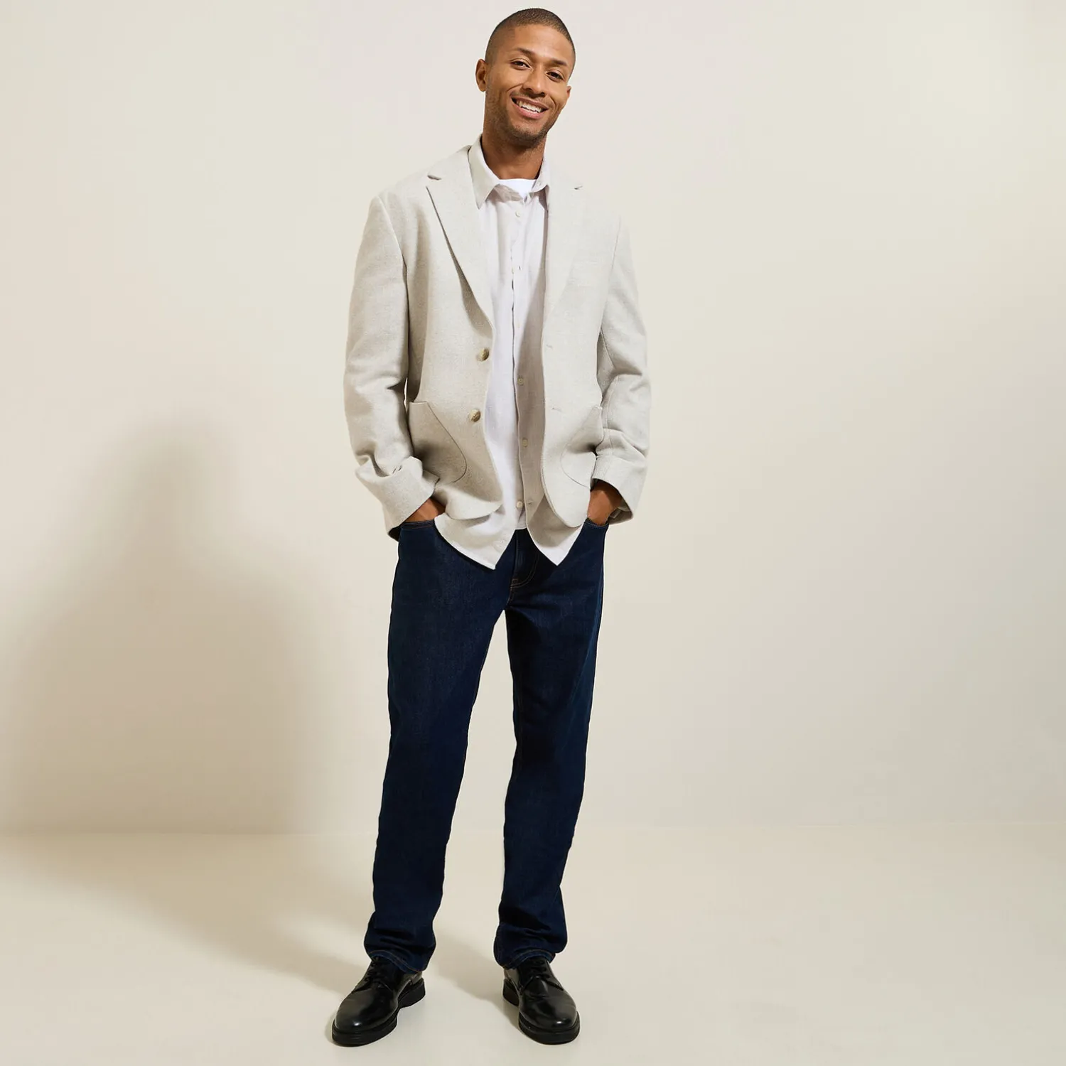 Jules Chemise en coton flanelle col classique- Chemise