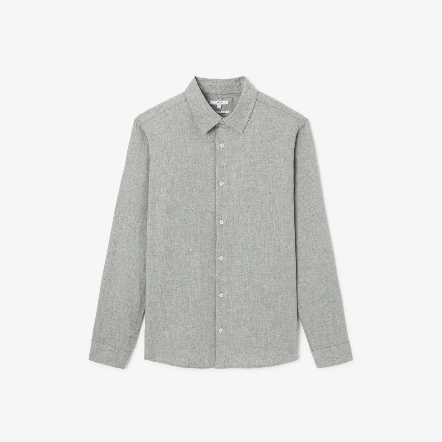 Jules Chemise en coton flanelle col classique- Chemise