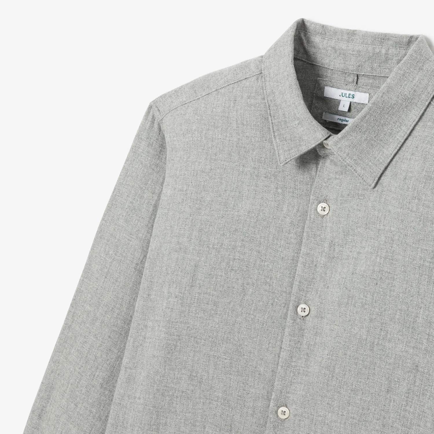 Jules Chemise en coton flanelle col classique- Chemise