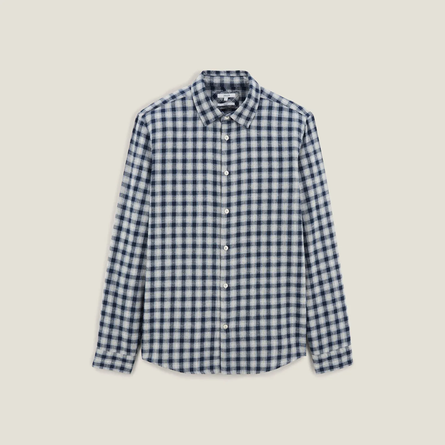 Jules Chemise en coton flanelle à carreaux- Chemise