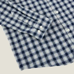 Jules Chemise en coton flanelle à carreaux- Chemise