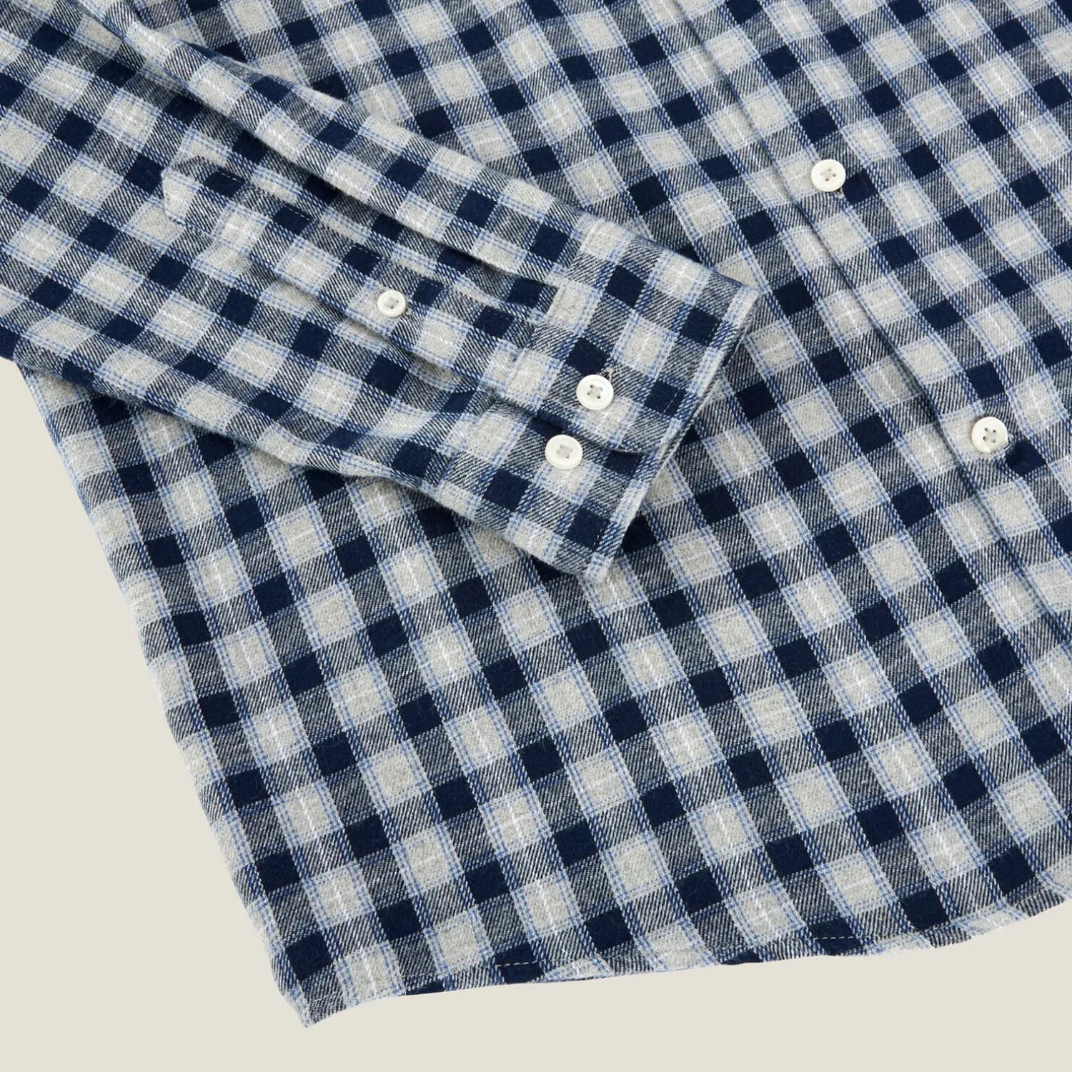 Jules Chemise en coton flanelle à carreaux- Chemise