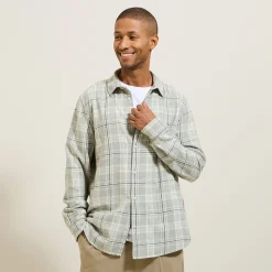 Jules Chemise en coton flanelle à carreaux- Chemise