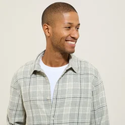Jules Chemise en coton flanelle à carreaux- Chemise