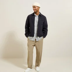 Jules Chemise en coton flanelle à carreaux- Chemise