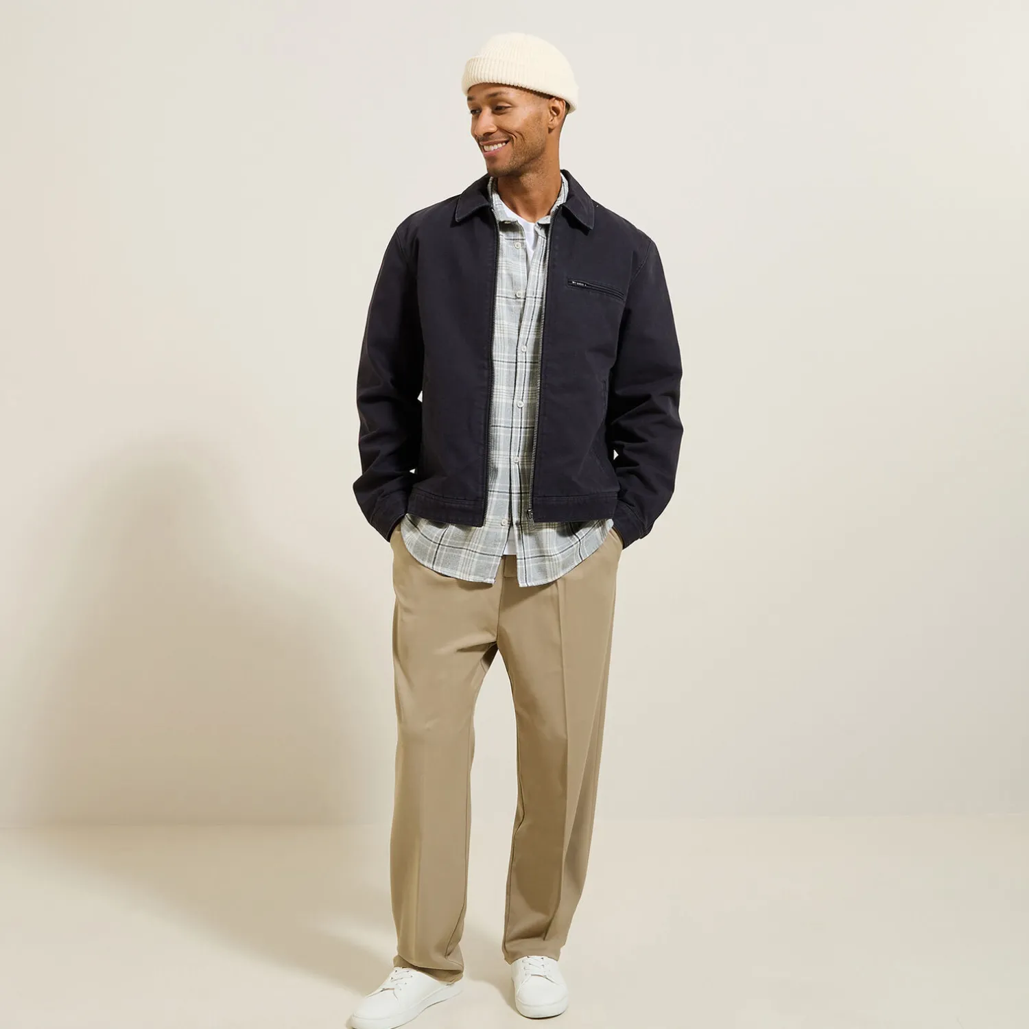 Jules Chemise en coton flanelle à carreaux- Chemise