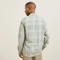 Jules Chemise en coton flanelle à carreaux- Chemise