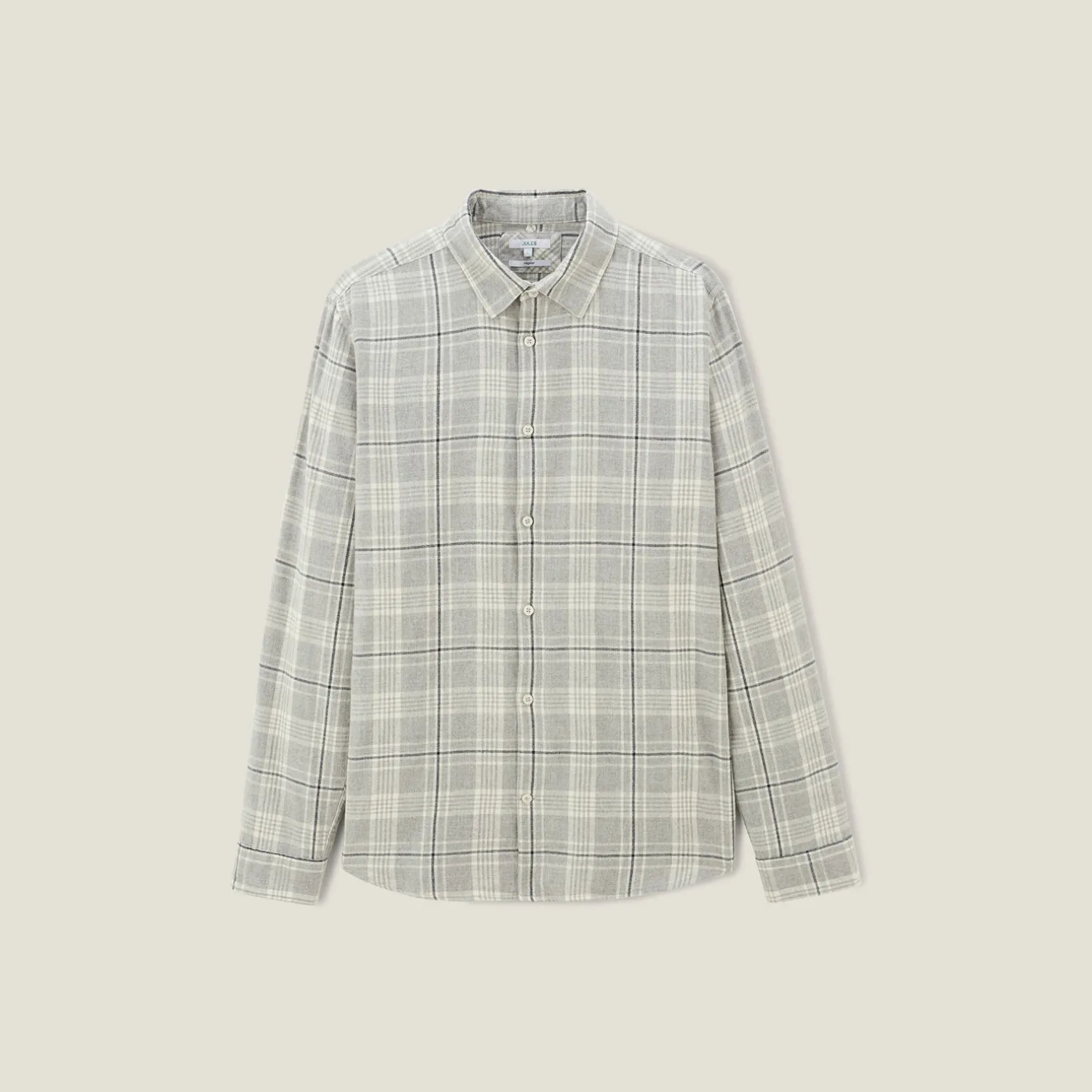 Jules Chemise en coton flanelle à carreaux- Chemise