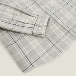 Jules Chemise en coton flanelle à carreaux- Chemise