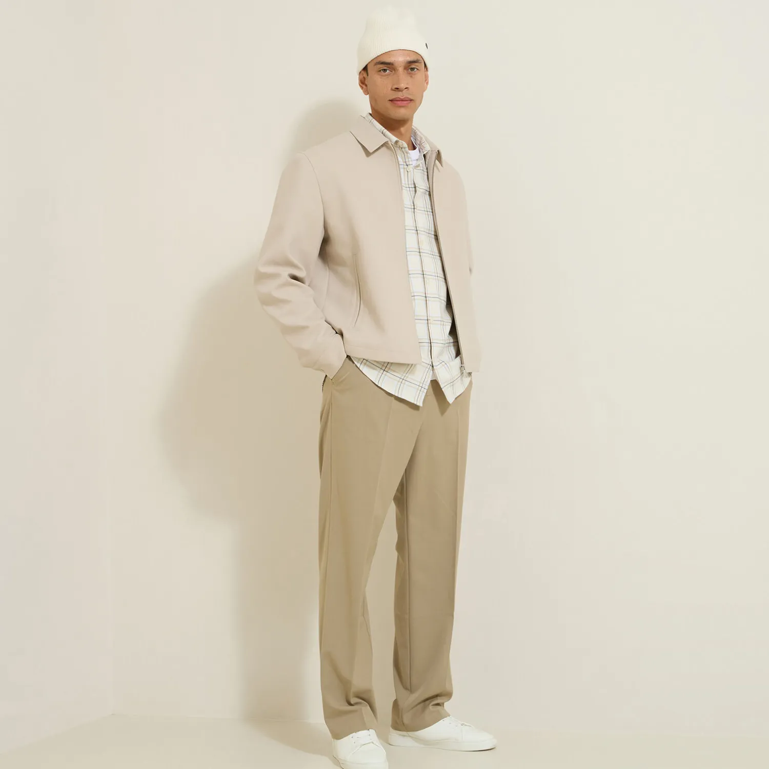 Jules Chemise en coton flanelle à carreaux- Chemise