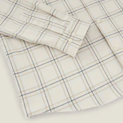 Jules Chemise en coton flanelle à carreaux- Chemise