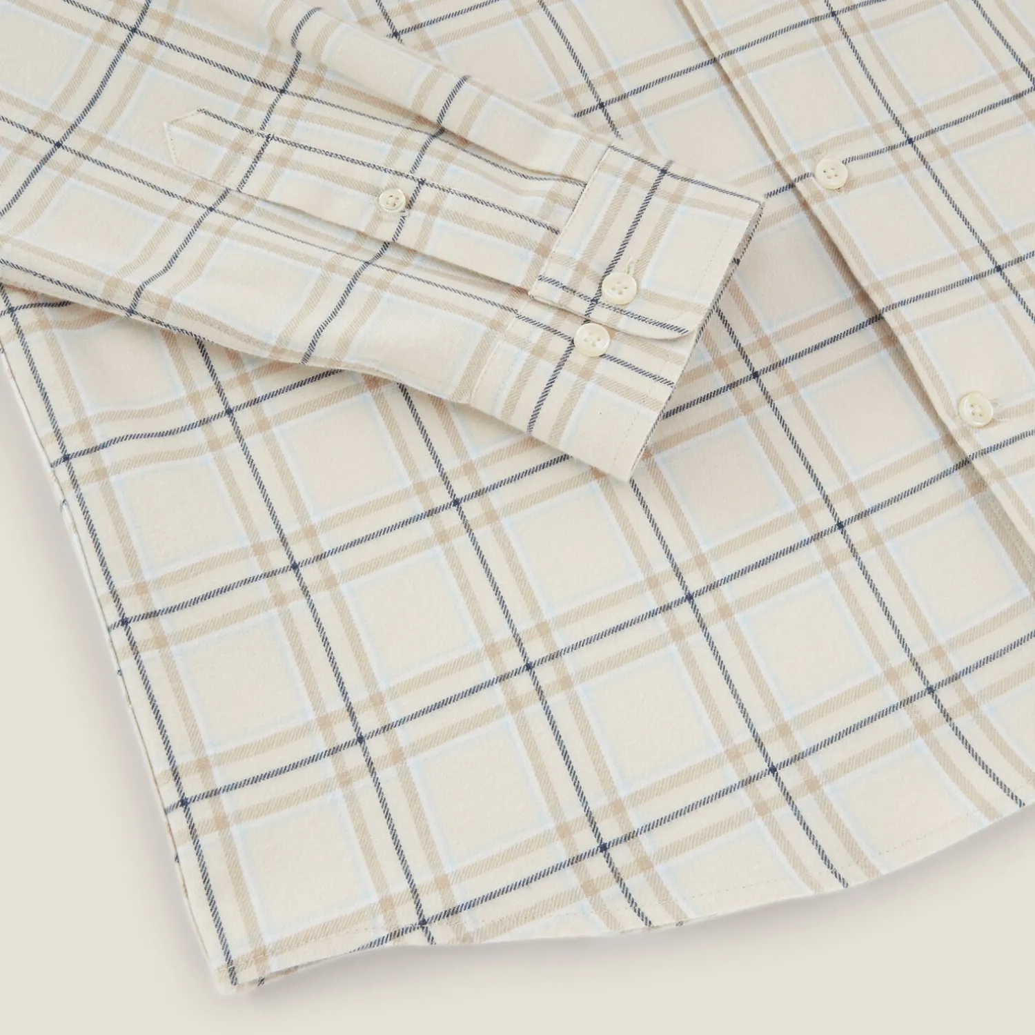 Jules Chemise en coton flanelle à carreaux- Chemise