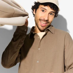 Jules Chemise en coton flanelle col classique- Chemise