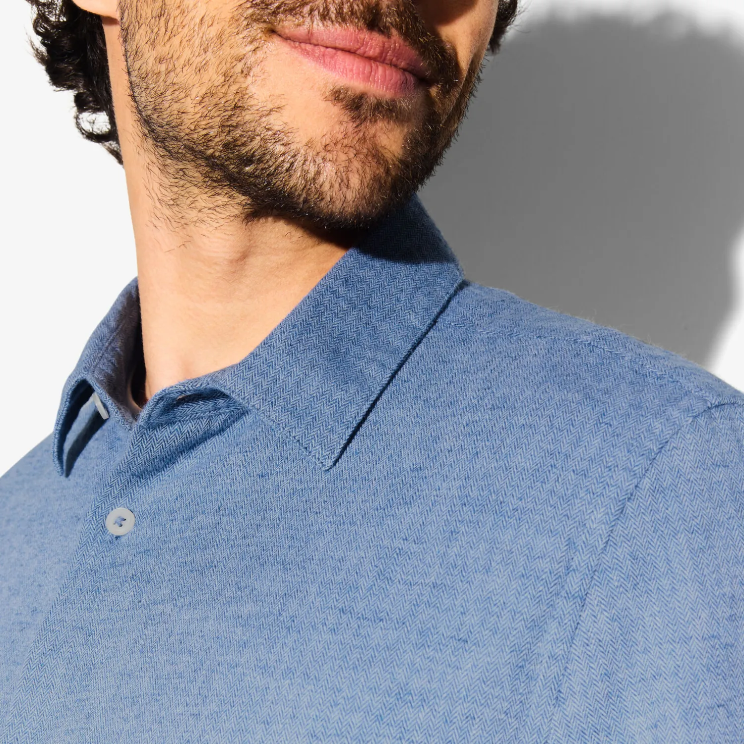 Jules Chemise en coton flanelle col classique- Chemise