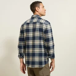 Jules Chemise en coton flanelle à carreaux- Chemise