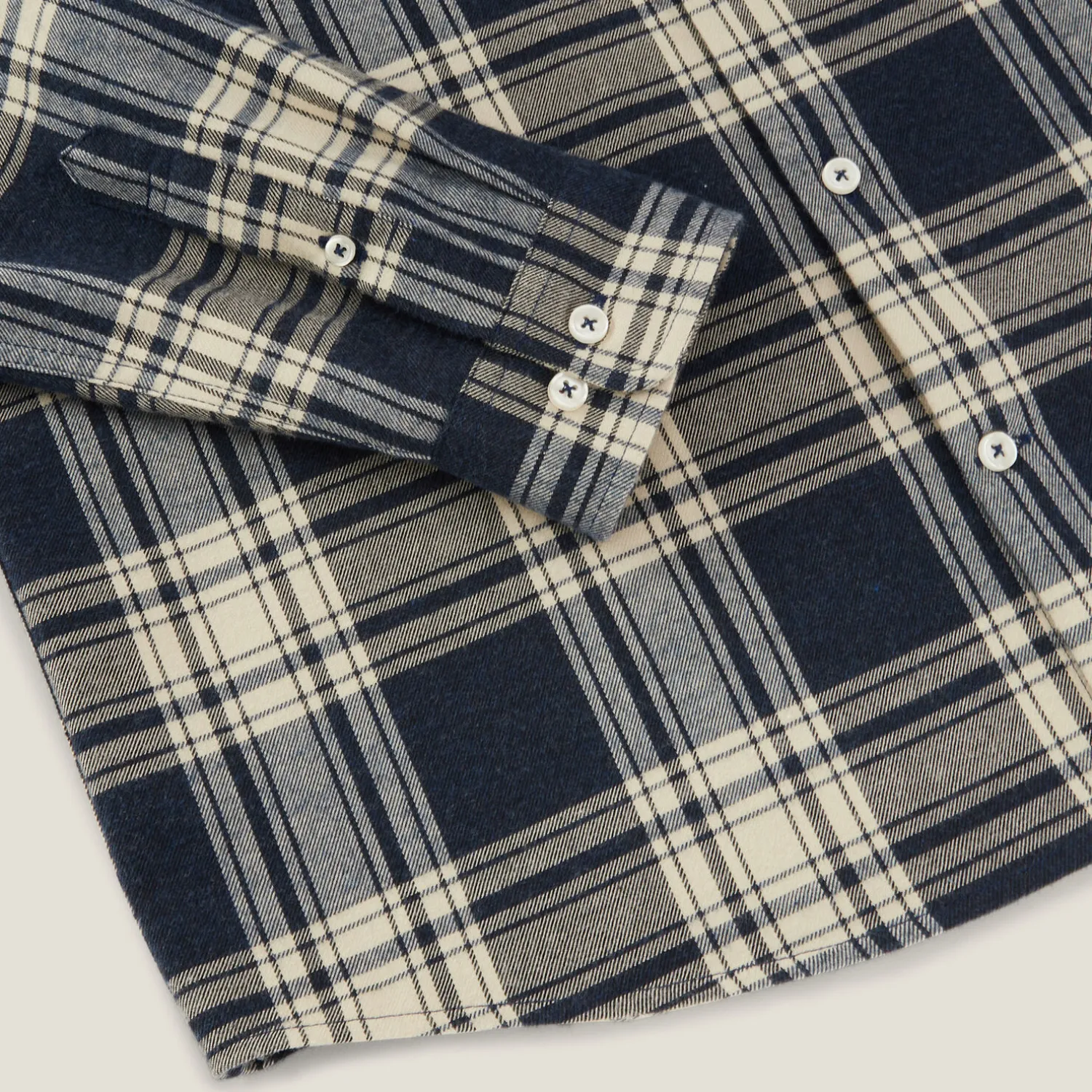 Jules Chemise en coton flanelle à carreaux- Chemise