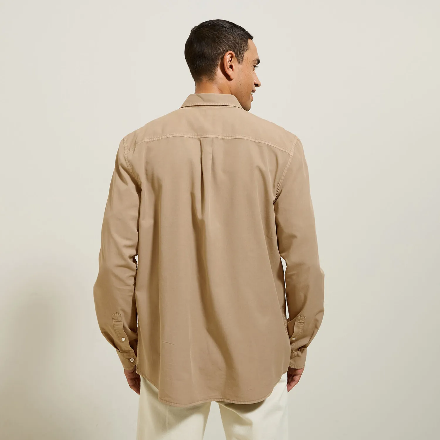 Jules Chemise en coton lyocell col boutonné- Chemise