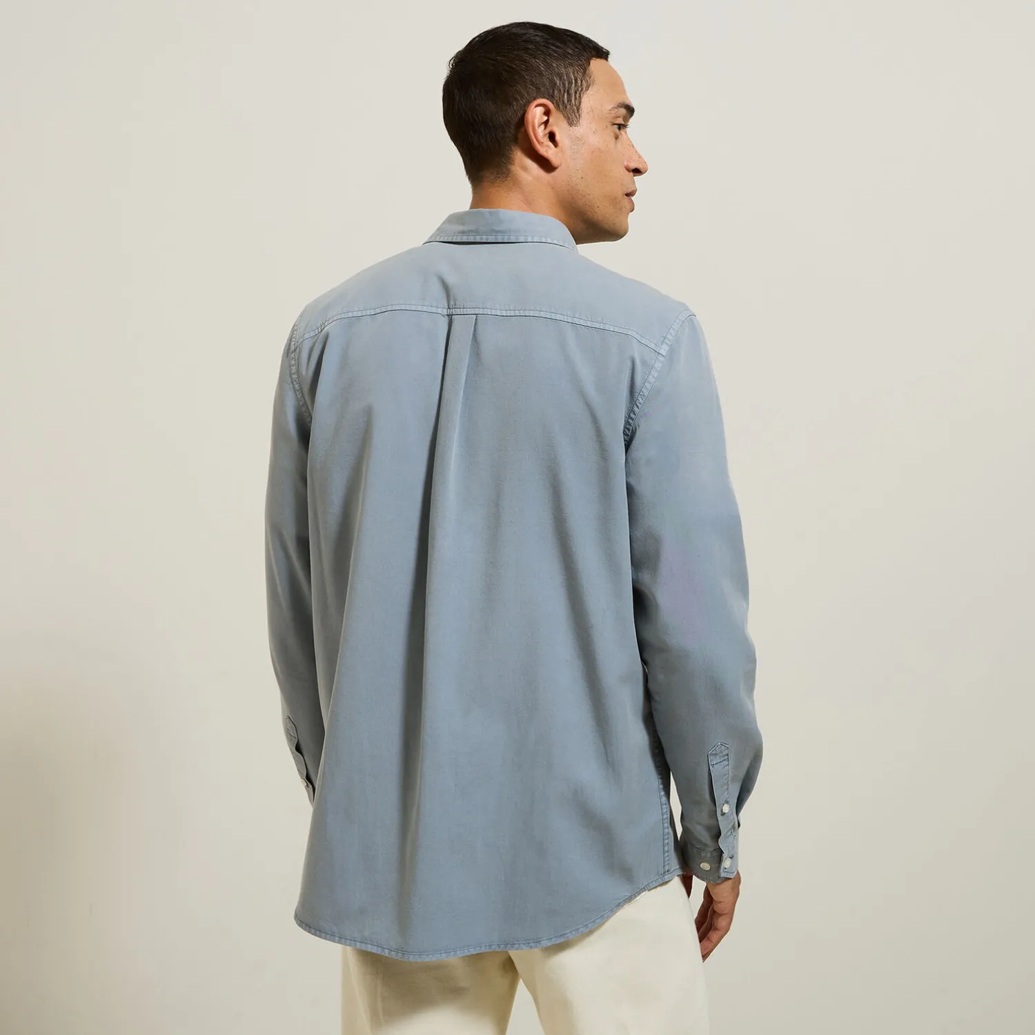 Jules Chemise en coton lyocell col boutonné- Chemise