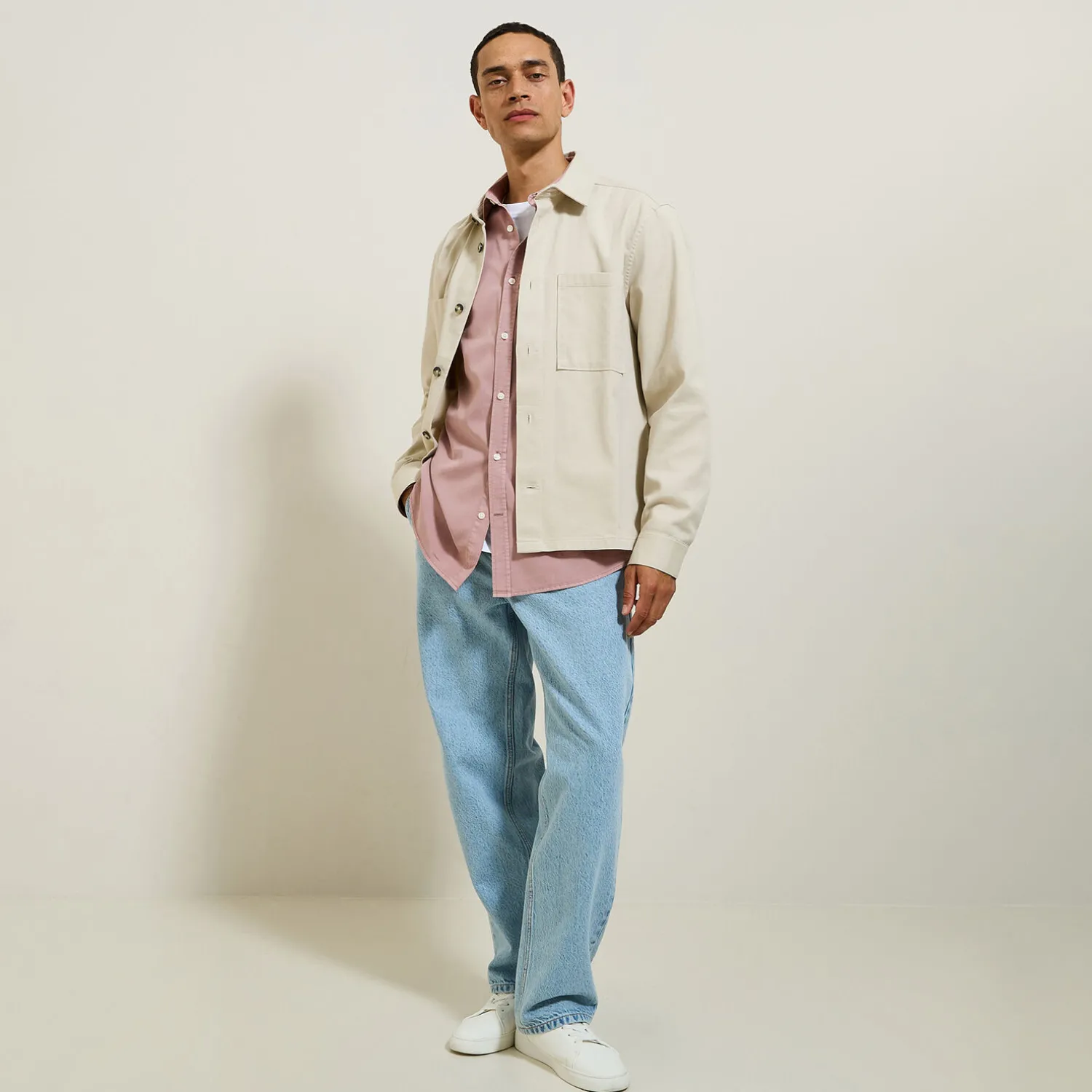 Jules Chemise en coton lyocell col boutonné- Chemise