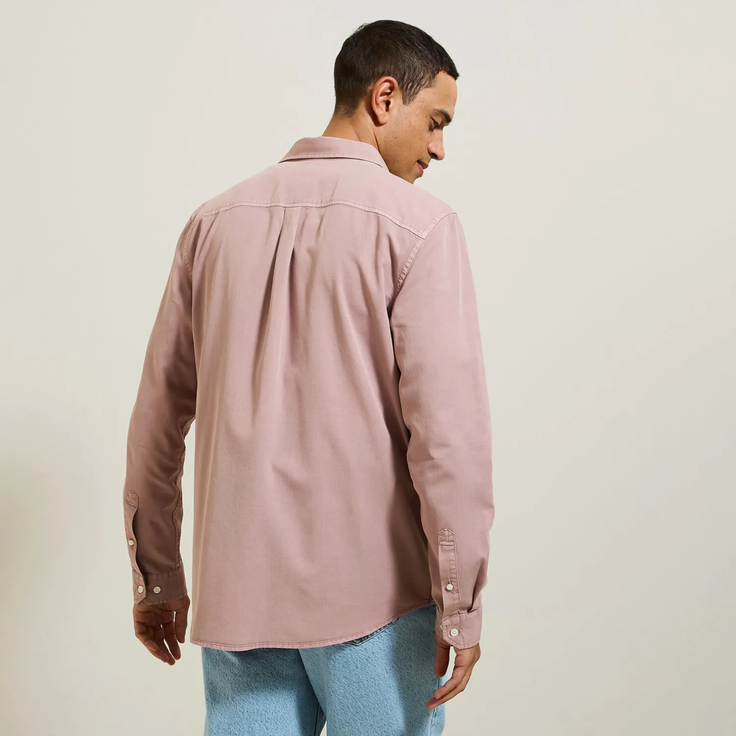 Jules Chemise en coton lyocell col boutonné- Chemise