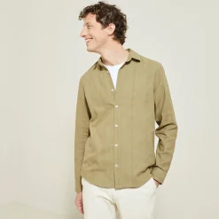 Jules Chemise en coton matière texturée- Chemise